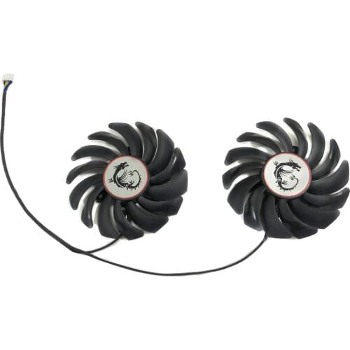 85MM PLD09210B12HH HA9010H12F-Z VGA GPU Graphics Card Cooler Fan For MSI RX480 RX580 RX470 RX570 ARMOR Video Cards Cooling