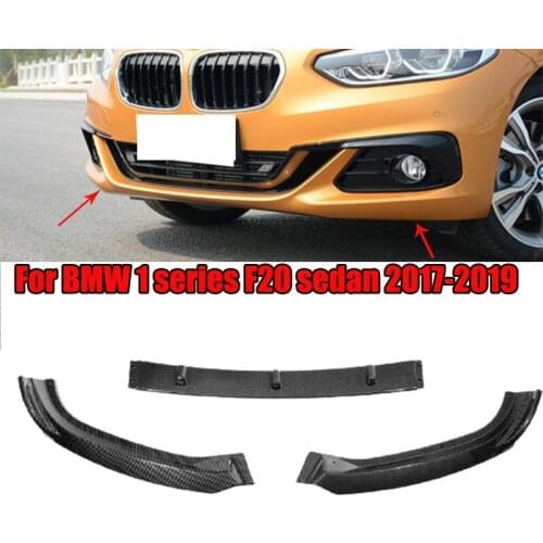 3PCS Car Styling Front Bumper Lip Body Kit Spoiler Diffuser Guard Protection Cover Trim Fit For BMW 1 Series F20 Sedan 2017-2019