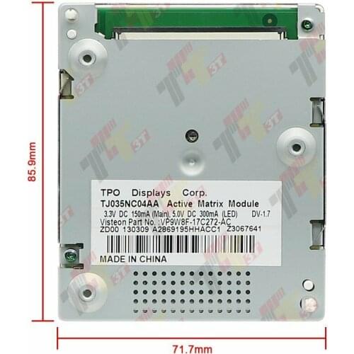 Dashboard LCD display for Jaguar XF X250 XF-R Instrument Cluster display TPO TJ035NC04AA 2008-2015