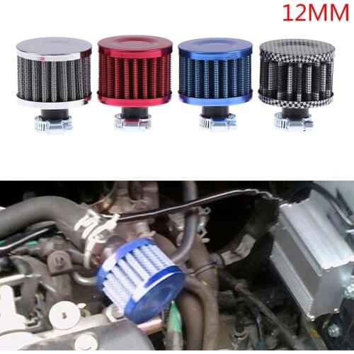 1PC Universal 12mm Car Air Filter Cold Air Intake Filter Crankcase Turbo Vent Cover Mini Breather Filters Diameter 12mm