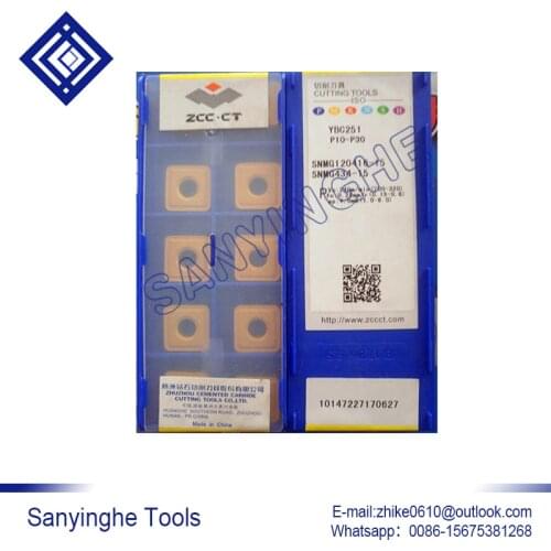 Free shipping high quality 10pcs/lots YBC251 SNMG120416-15 cnc carbide turning inserts