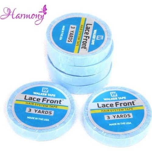 5rolls 0.8cmx3 yards Lace front tape double-sided adhesive tape Lace front support tape for hair extension/lace wig/toupee