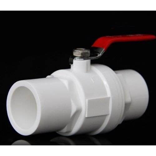50mm ID PVC Ball Valve Water Connector For Garden Irrigation System