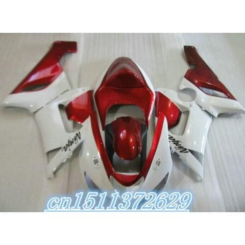 ABSNINJA ZX 6R 636 05 fairing FOR KAWASAKI ZX 6R 05 06 ZX-6R 636 2005 2006 ZX6R 05 06 ABS fairing kits red White