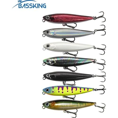 BASSKING Top Water Pencil Bait 55mm 3.2g ORIGIN Hooks Floating Fishing Lure Iscas Artificial Para Pesca Leurre Peche Swimbait