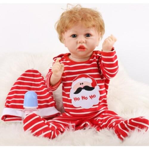 Bebes doll 58cm lovely full silicone sumilation reality newborn baby girl with Fashion clothesPhotography props, holiday gift