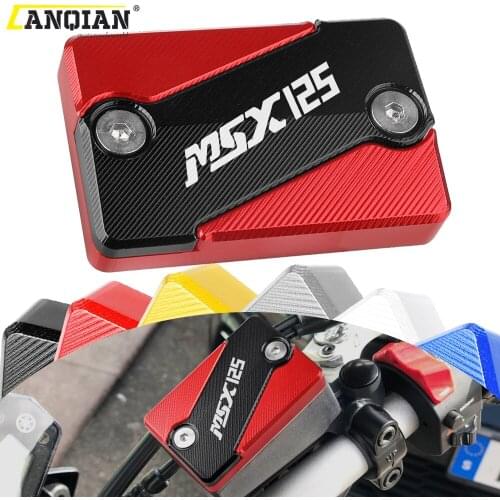 For HONDA MSX 125 Grom SF 2013-2020 2019 2018 2017 2016 Motorcycle CNC Aluminum DIRT BIKE Front Brake Fluid Reservoir Cap Covers