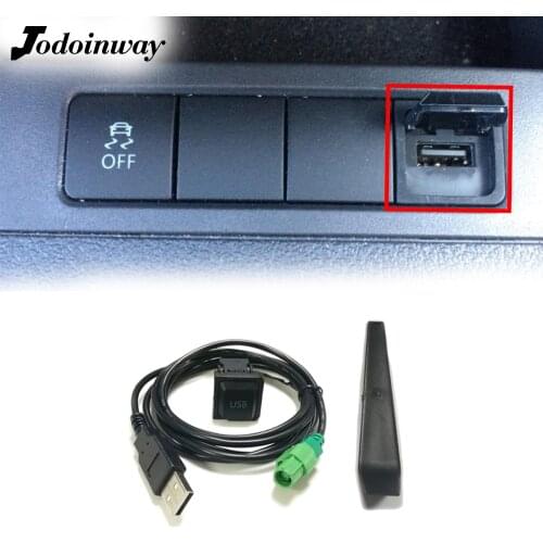 For VW Golf Jetta For Skoda Octavia Fabia Car USB Cable Switch Radio CD Player USB Slot Button Wire Harness Switch Accessories