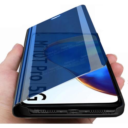 For Xiaomi MI 10T Pro Case Smart Mirror Flip Magnetic Back Cover Xaomi Xiomi Mi10T 10TPro 10 T 5G Stand Book Phone Coque Fundas