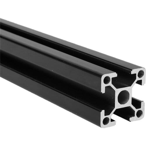 1pcs Black Anodized Aluminum Profile Extrusion 250mm - 600mm Length Linear Rail for CNC 3D Printer Laser Engraving Machine