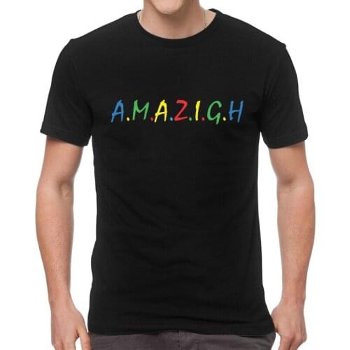 Amazigh Berber T-shirt Men Fashion T Shirt Short Sleeve Cotton Patriotic Proud Tshirt Unique Tees Tops