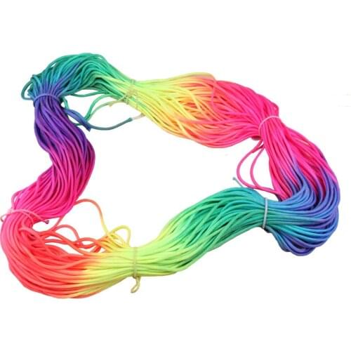 GEGEDA 100meters Rainbow paracord free shipping!!! New 550 Paracord Parachute Cord Lanyard Rope 7Strands Climbing Camping