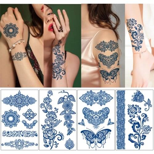 Glaryyears 1 x Lifelike Close to Real Tattoo Waterproof Semi-Permanent Tatoo Sticker Sexy Body Art Fake For Man Woman GZ026-050