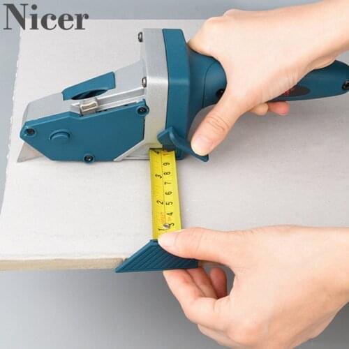 Plasterboard Cutter Tool Woodworking Hand Push Automatic Cutting Knife With Ruler Scribe Multifunctional Cutting Board Tools