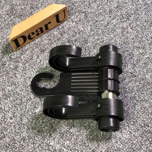 JEAZEA 1Pc Universal Car Seat Back 90 Degree Rotation Double Headrest Purse Bag Organizer Hanger Hook Clip Auto Hangers