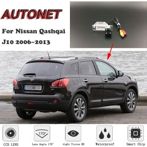AUTONET HD Night Vision Backup Rear View camera For Nissan Qashqai J10 2006~2013 CCD/Parking Camera/license plate Camera