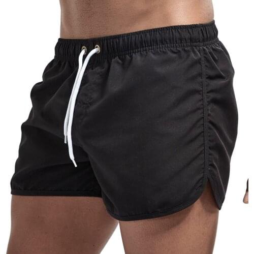 Pocket Swimming Shorts For Men Swimwear Mens Swimsuit Swimming Trunks Summer Bathing Beach Wear Surf Beach Short Pants Boxer