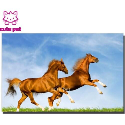 Horse art Diamond Painting Kits Handmade Needlework DIY Diamond Embroidery Animal Mosaic Rhinestone Picture home decoration