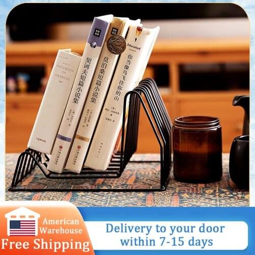File Sorter Desktop File Folder Stand File Photography Props File Organizer Magazine Book Rack for Office Home