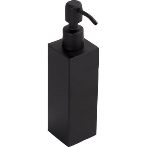 Stainless Steel Handmade Black Liquid Soap Dispenser Bathroom Accessories Kitchen Hardware Convenient Modern