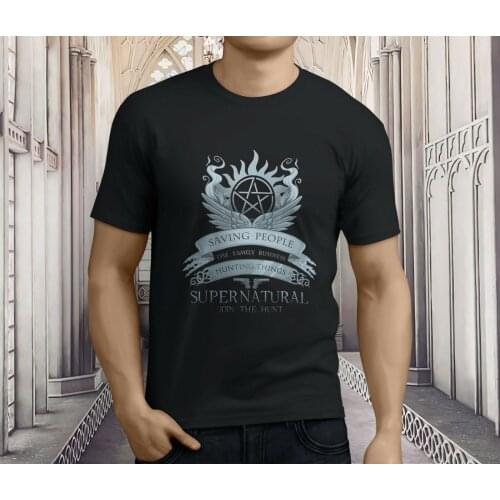 New Popular Supernatural Join The Hunt Mens Black T-Shirt S-3Xl
