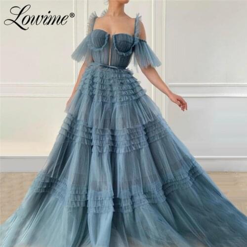 Amazing Long Prom Dresses Formal Dress Evening Prom Gown Dubai 2020 with Sashes A Line Arabic Celebrity Dresses Vestidi De Festa