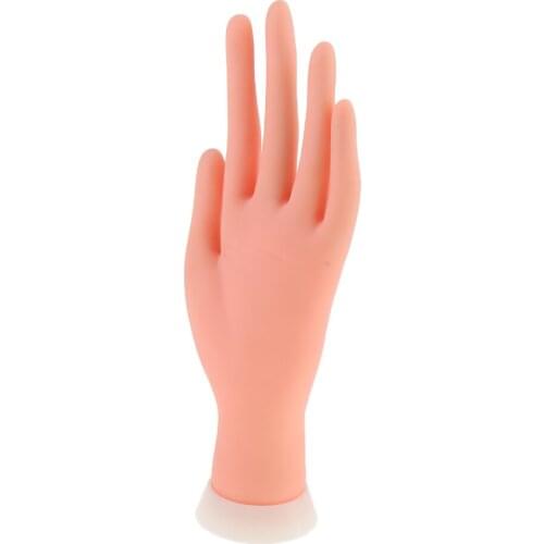 Professional Bendable Flexible Mannequin Hand Display Tool for Nail Art Training