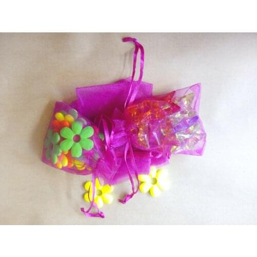 25x35cm 1000pcs/lot Christmas Organza Bags Rose Red Drawstring Bag Pouch For Food/jewelry/candy/wed Gift Bag Small Packaging Bag