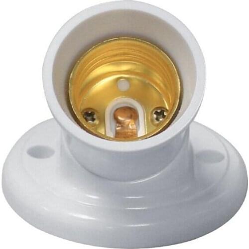 AC110V 240V LED bulb lamp E27 oblique light holder wall lamp plastic socket Lampholder X10