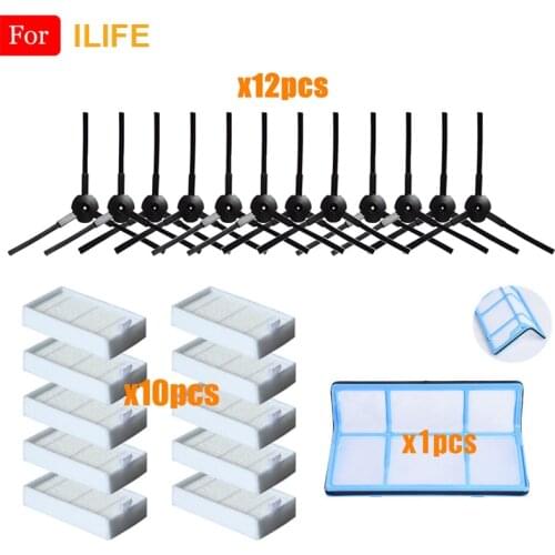 Vacuum Robot Cleaner Parts Side Brush Primary Dust Filter Mop Hepa Filter For ILIFE V5 V5s V3 V3s V5Pro V50 V55 X5 V5s Pro