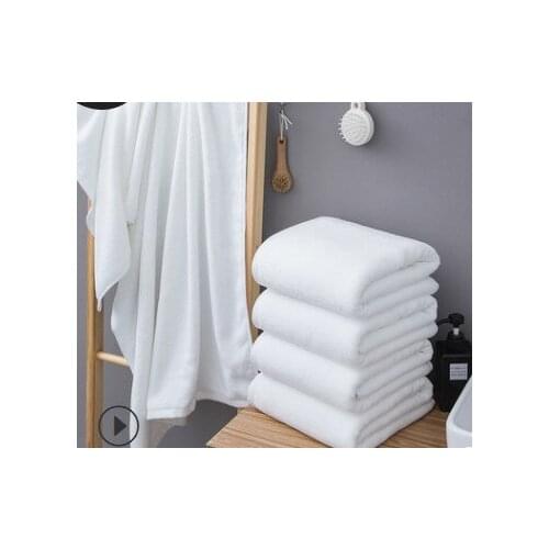 1PCS White Ultra Soft Microfiber Fabric Face Towel Hotel Bath Towel Wash Hand Towels Portable Terry Towel Multifunctional Towel