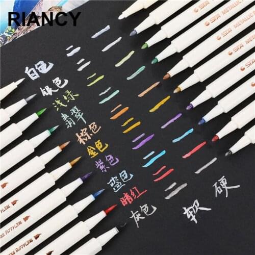 10pcs/lot STA Metallic Marker Pen art painting Drawing supplies Scrapbooking Crafts marker brush pen fineliner Stationery 04367