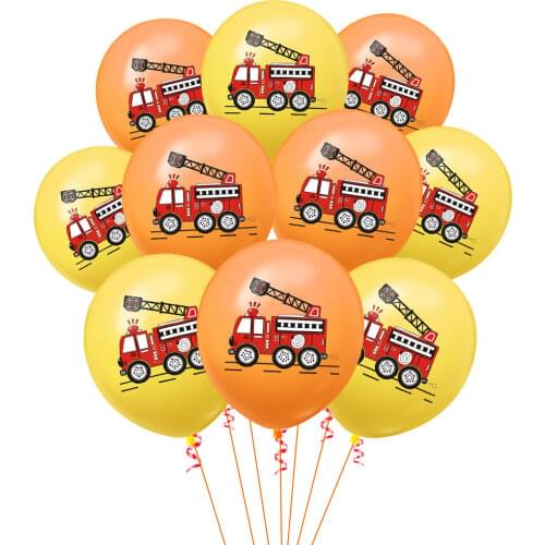 20PCS 12 Inch Shower Booth Decoration Printing Car Basketball Boy Or Girl Latex Balloon Birthday Party Helium