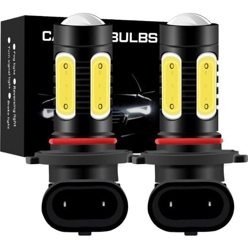 2Pcs H8 H11 Led HB4 9006 HB3 9005 Fog Lights Bulb COB White Ice Blue Golden Yellow Car Lamp H16 PSX24W PSX26W Auto Light 12V 24V