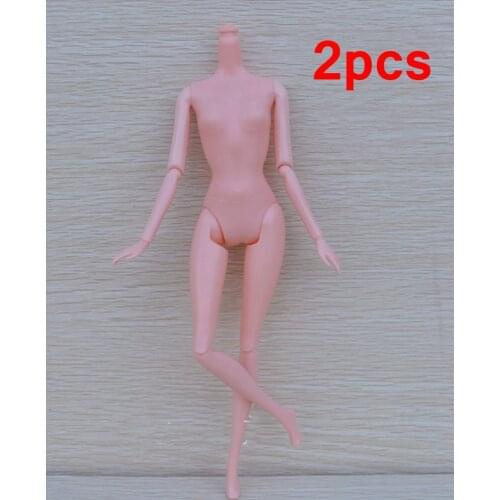 2pcs/lot DIY Kids Toy 11 Joints Doll Naked Body Without Head For 11.5" BJD Doll House For 1/6 BJD Doll Accessory Girl Gift