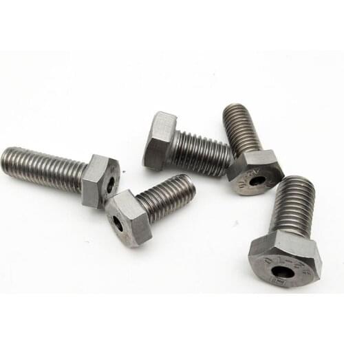 2pcs M12 stainless steel hollow screws lamp fitting hex bolts hexagon threading screw through hole bolt 16mm-30mm length