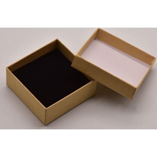 20 Pcs/Lot 70mm*70mm*30mm Kraft Paper Box Bracelet, Earring, Bracelet Display Jewelry Box Storage Box Wholesale JA0453