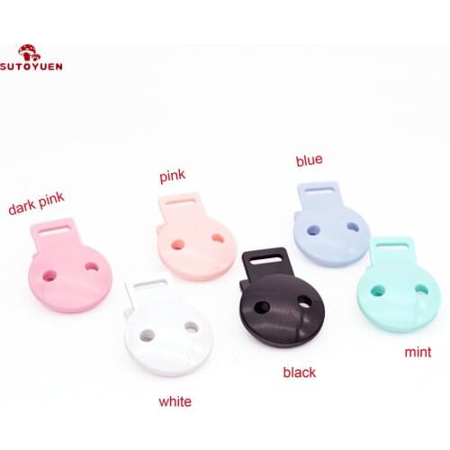 200pcs Round Head Pacifier Clips Mix Infant Chupeta Soother Clip DIY Beads Baby Plastic Pacifier Clips Teething Accessories