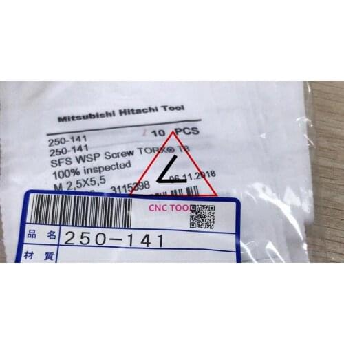 250-141 M2.5X0.45 10PCS Screw Mitsubishi Hitachi tool