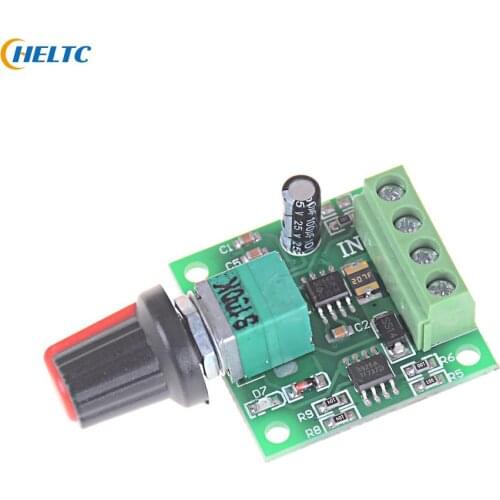 5V 12V 30W 2A DC 1.8V -15V PWM Motor Speed Controller Regulator Low Voltage Fan Speed Control Switch PWM Adjustable Drive