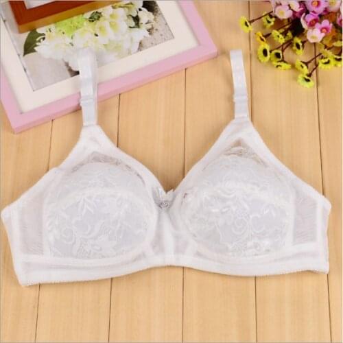 Great mothers comfortable bra sexy lace lingerie brassiere wireless cotton bras for women size 34 36 38 40 42 A B C cup bh D05