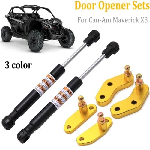 For Can-Am Maverick X3 & X3 Max 2017 2018 2019 2020 2021 Door Opener Gas Struts Set Billet Aluminum Anodized Front and Rear