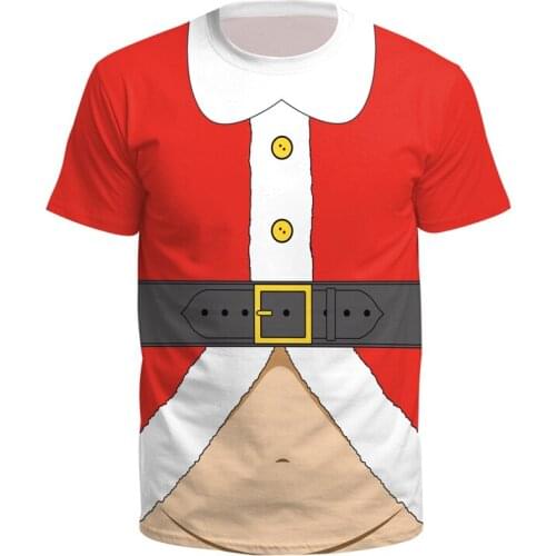 XXXL Plus Size Men Boys Suitable All Seasons New Cute T Shirt Women Fashion Christmas Short Sleeve Tshirt Tops clothing