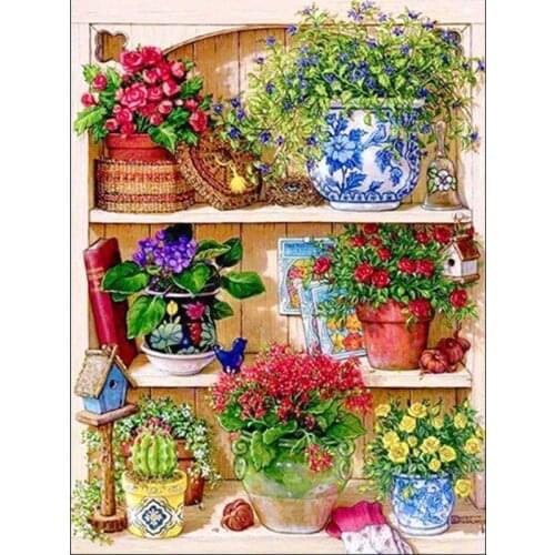 GATYZTORY 5D Diamond Embroidery Full Square/Round Drill Diamond flowers Embroidery Sale Cross Stitch Home Decoration