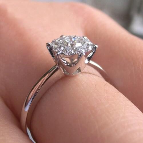 HOYON Rings With Cubic Zirkonia For Women