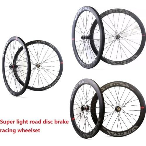 T800 light weight road disc brake racing wheelset,700C carbon wheelset 38mm/50mm/60mm tubeless, tubular,novatec 411/412 hubs