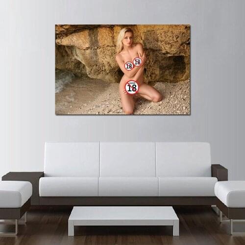 Beautiful Girl Blonde Sexy Body Photo Wall Art Posters HD Modern Canvas Paintings Wall Pictures for Living Room Decor
