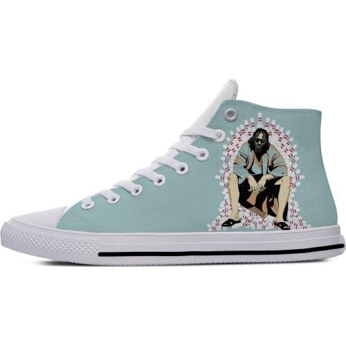The Big Lebowski Movie Cartoon Hot Fashion Funny Casual Cloth Shoes High Top Lightweight Breathable 3D Print Men women Sneakers