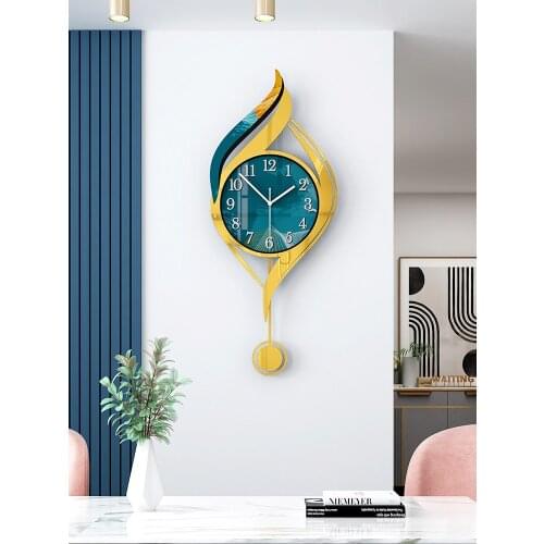 GY Creative and Slightly Luxury Clock Wall Clock Living Room Hanging Wall Nordic Clock Simple Modern Pocket Watch