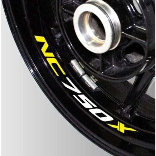 New Motorcycle Reflective wheel Tire logo creative stickers rim inner Decorative waterproof decals For Honda NC750X nc 750x
